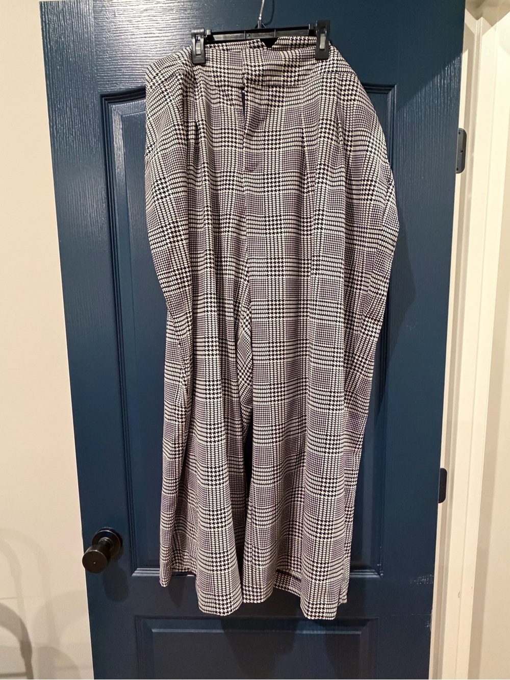 torrid Black and White Glen Plaid Maxi Skirt